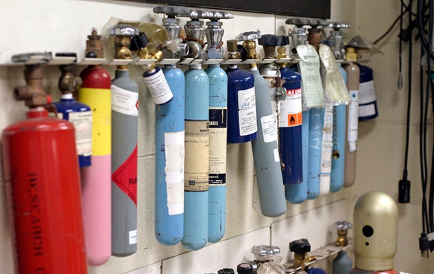 bottles in ChemE lab