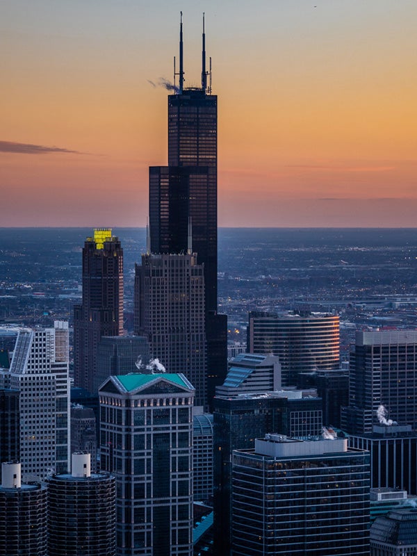 Sears Tower and Chicago downtown