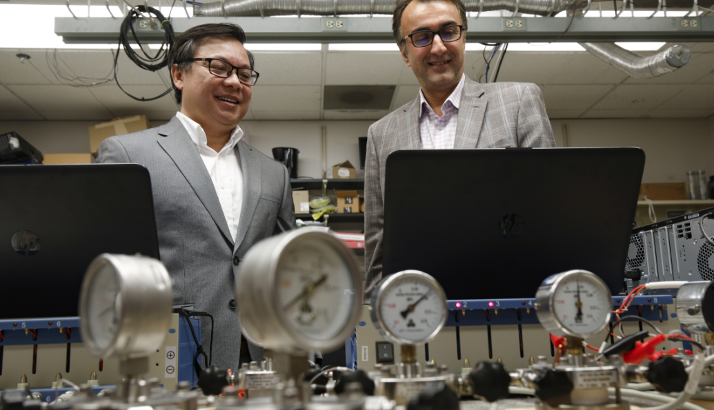Professors completing battery research