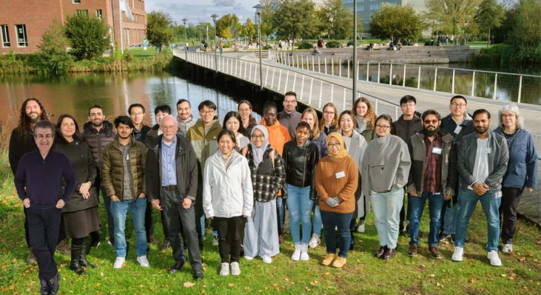 The students and faculty of the food science class that Clinical Associate Professor Michael Caracotsios taught in October 2023.