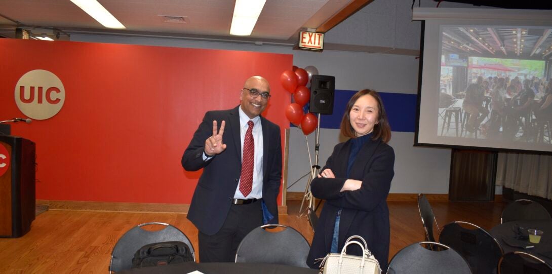 Department Head Vikas Berry and Professor Ying Liu